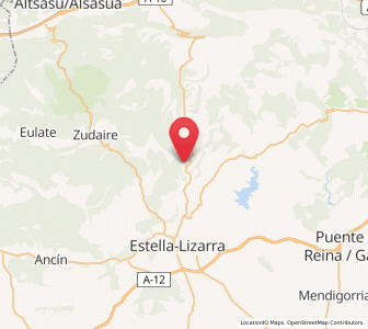 Map of Ibiricu, Navarre