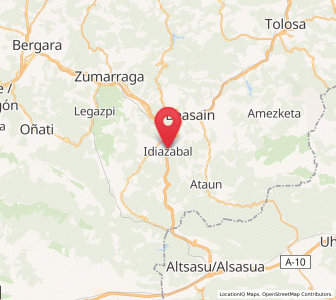 Map of Idiazabal, Basque Country