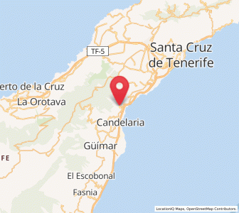 Map of Igueste de Candelaria, Canary Islands