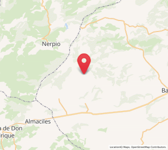 Map of Inazares, Murcia