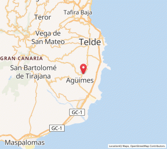 Map of Ingenio, Canary Islands