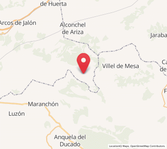 Map of Iruecha, Castille and León