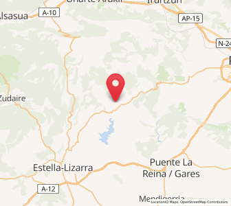 Map of Irujo, Navarre