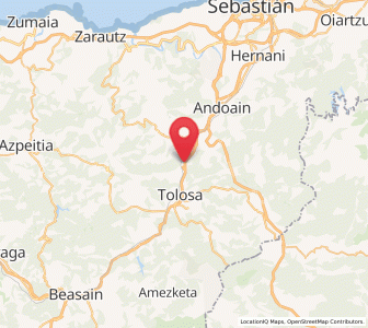 Map of Irura, Basque Country