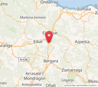 Map of Irure, Basque Country