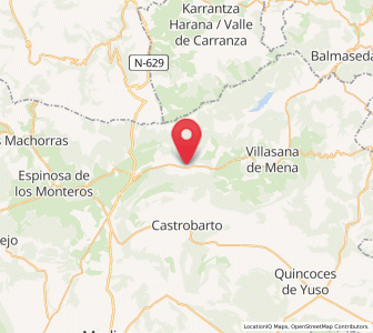 Map of Irús, Castille and León