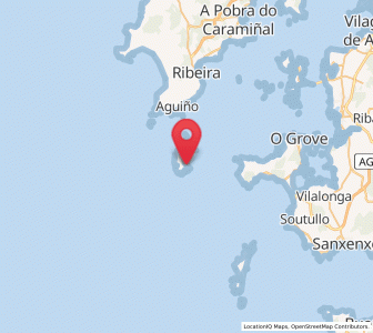 Map of Isla de Sálvora, Galicia