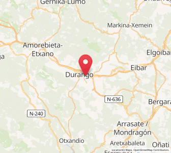 Map of Isundegi, Basque Country