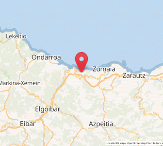 Map of Itsaspe, Basque Country