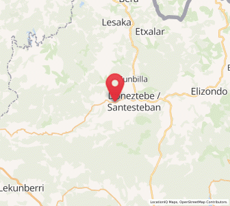 Map of Ituren, Navarre