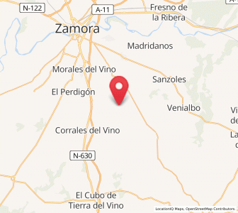 Map of Jambrina, Castille and León