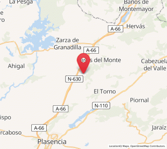 Map of Jarilla, Extremadura