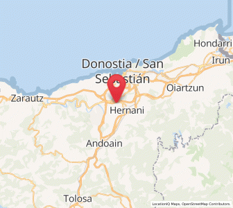 Map of Jauregi, Basque Country