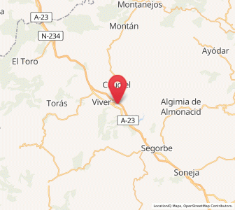 Map of Jérica, Valencia