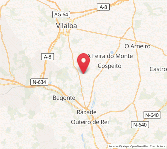 Map of Joibán, Galicia