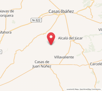 Map of Jorquera, Castille-La Mancha