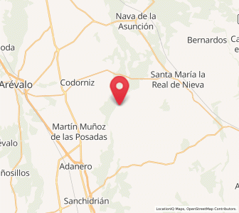 Map of Juarros de Voltoya, Castille and León