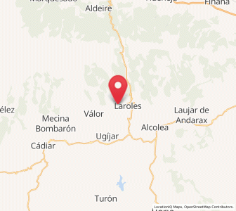Map of Júbar, Andalusia