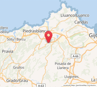 Map of Juncedo-Campo, Asturias