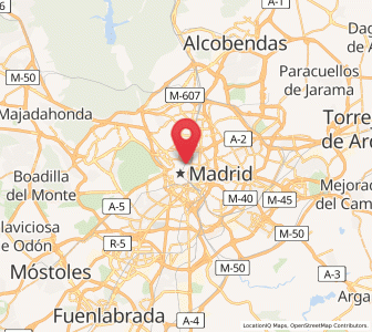 Map of Justicia, Madrid