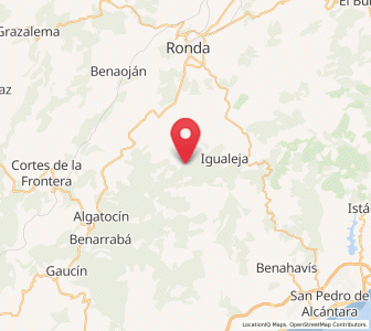 Map of Júzcar, Andalusia