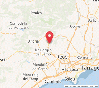 Map of l' Aleixar, Catalonia