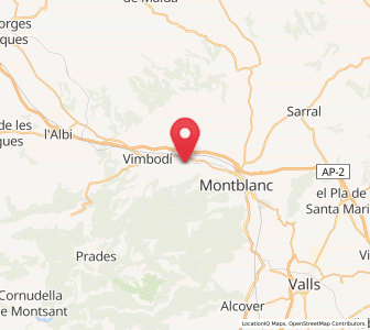 Map of L' Espluga de Francolí, Catalonia