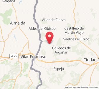 Map of La Alameda de Gardón, Castille and León