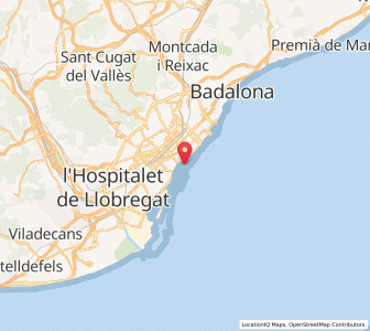 Map of la Barceloneta, Catalonia