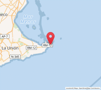 Map of La Barra, Murcia