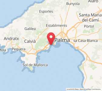 Map of La Bonanova, Balearic Islands