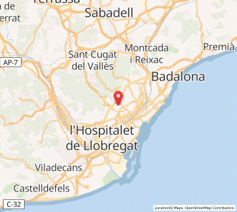 Map of La Bonanova, Catalonia