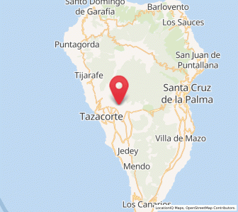 Map of La Caldera, Canary Islands