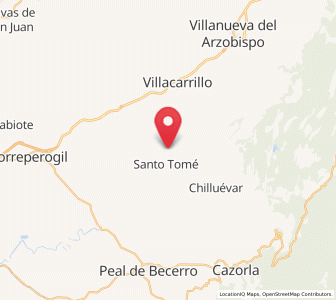 Map of La Caleruela, Andalusia