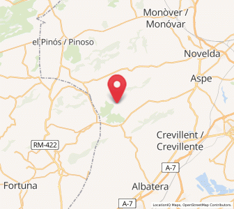 Map of La Canalosa, Valencia