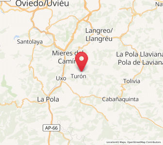 Map of La Ceposa, Asturias