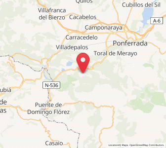Map of La Chana, Castille and León