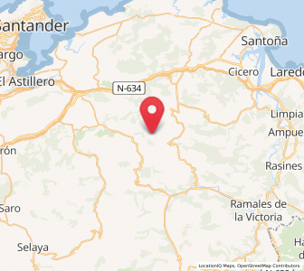 Map of La Collada, Cantabria