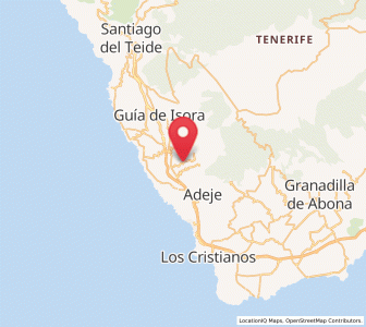Map of La Concepción, Canary Islands