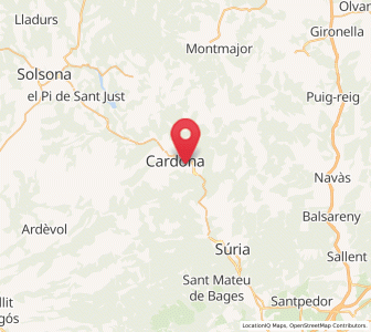 Map of la Coromina, Catalonia