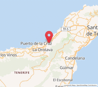 Map of La Corujera, Canary Islands