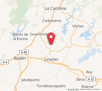 Map of La Cruz, Andalusia