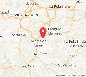 Map of La Depata, Asturias