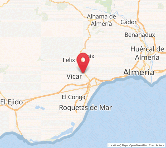 Map of La Envia, Andalusia