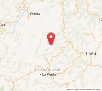 Map of La Fajera, Asturias