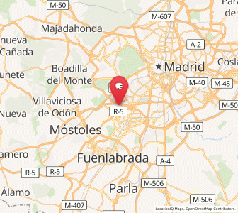 Map of La Fortuna, Madrid