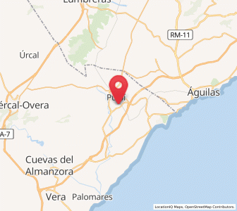 Map of La Fuente, Andalusia