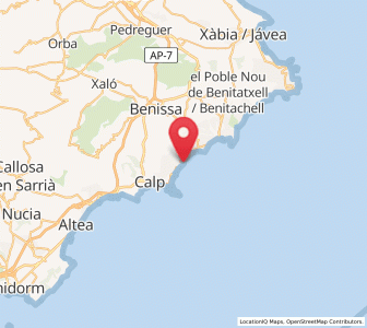 Map of La Fustera, Valencia