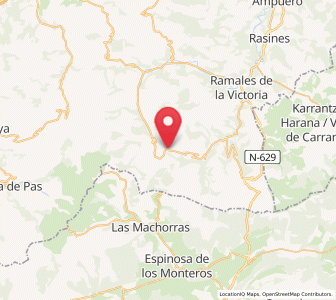 Map of La Gandara, Cantabria