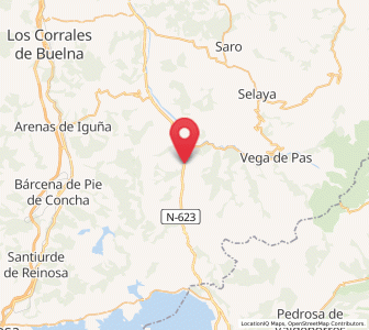Map of La Garma, Cantabria